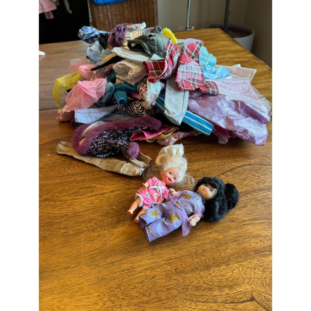 Vintage Barbie & Ken Doll Clothes & Accessories Lot 150 + Pcs Walking Kelly Doll